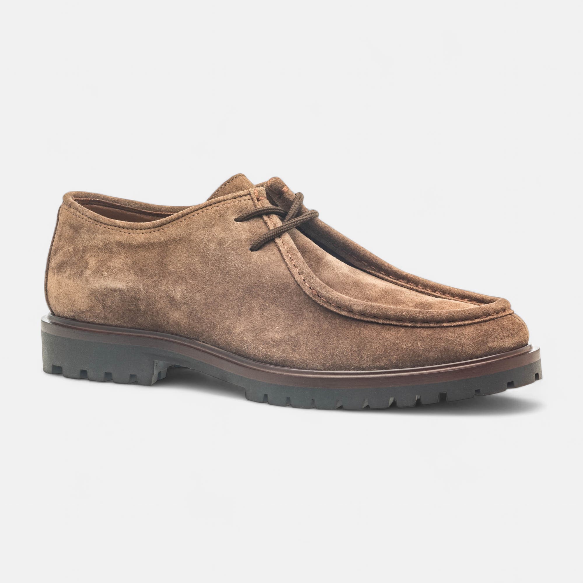 Derbies Homme en cuir taupe