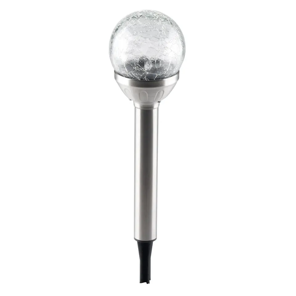 Grundig Prikspot - solar - RVS - tuinverlichting - 25 cm