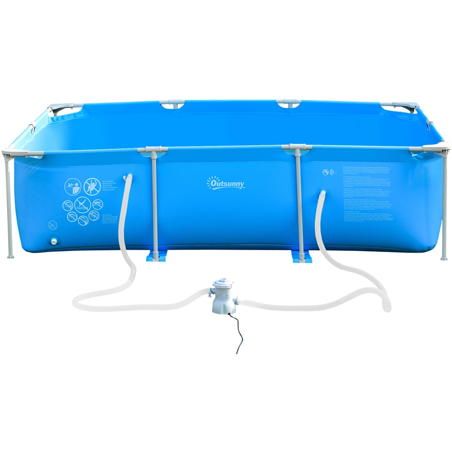 Outsunny Swimmingpool blau