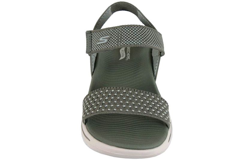 SKECHERS GO WALK ARCH FIT SANDAL - POLISHED OLIVE GREEN