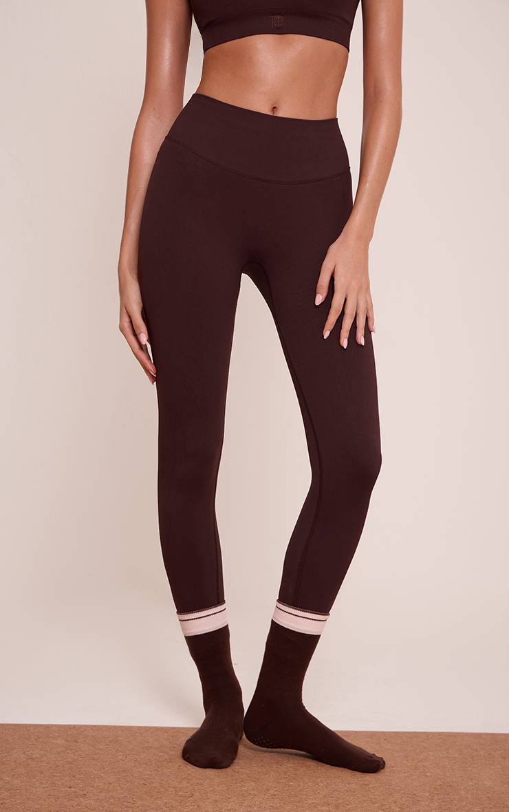 Chocolat Legging Sculptant Sans Couture Avec Effet Synthétiquesh-up PLT
