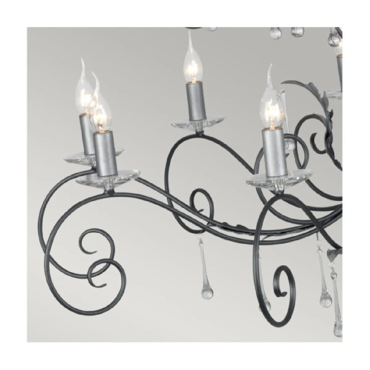 Elstead Lighting Suspension Amarilli Acier Noir