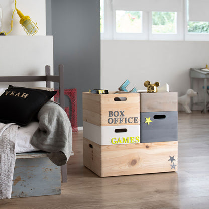 Caisse de rangement en bois Skyr S