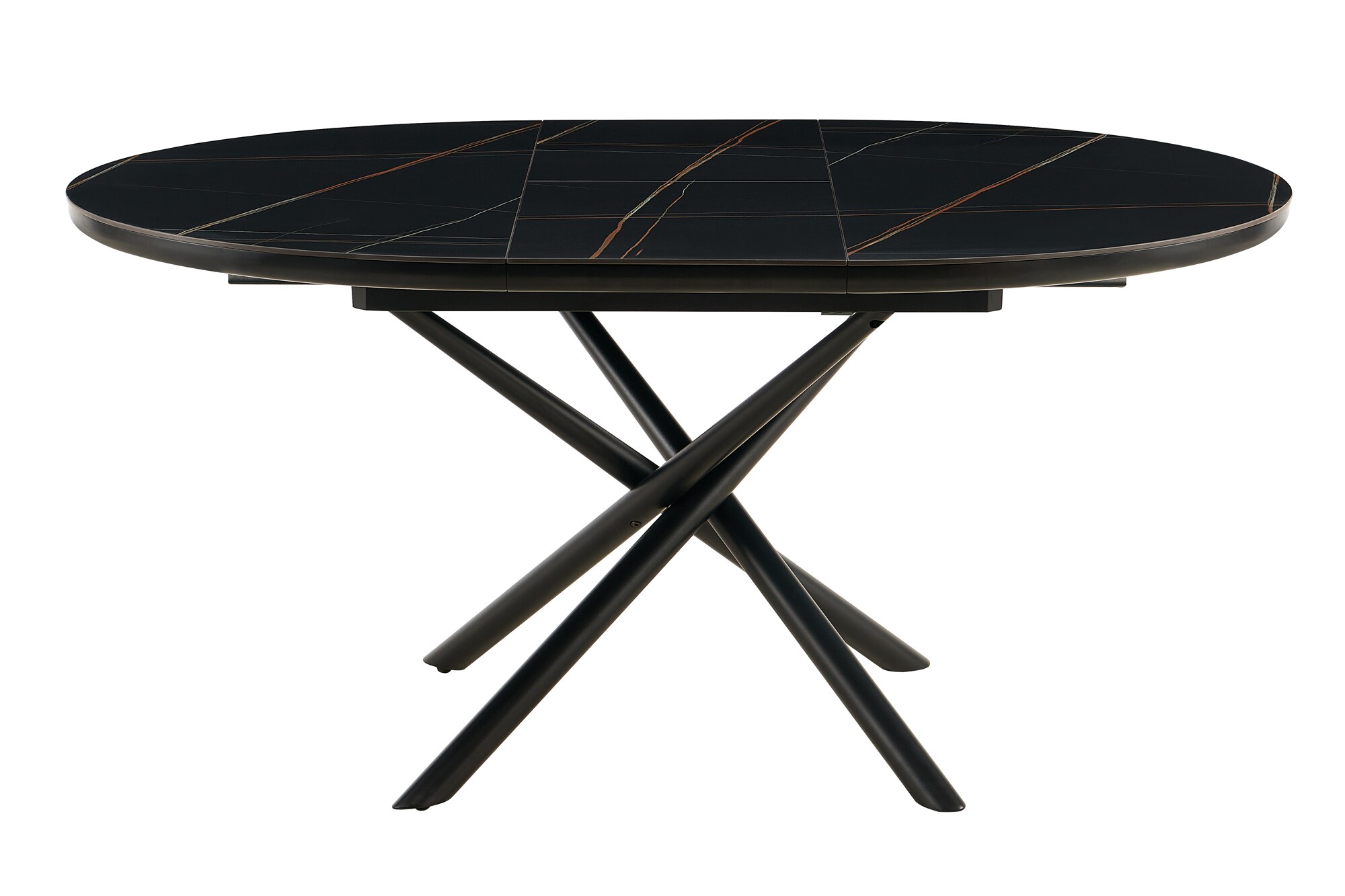 Esstisch Ø120 cm Schwarz Esszimmertisch Küchentisch Tisch Holztisch