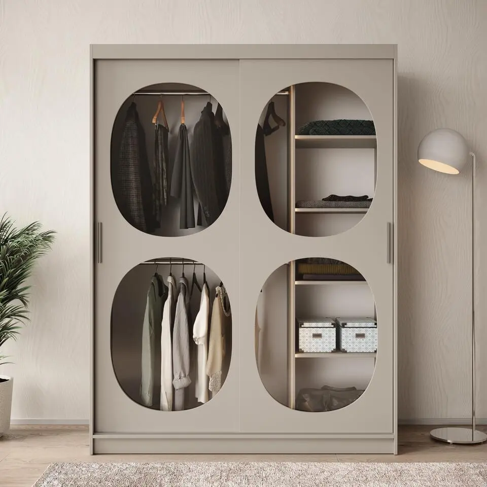 Meubella - Kledingkast Bravanti - Beige - 150 cm