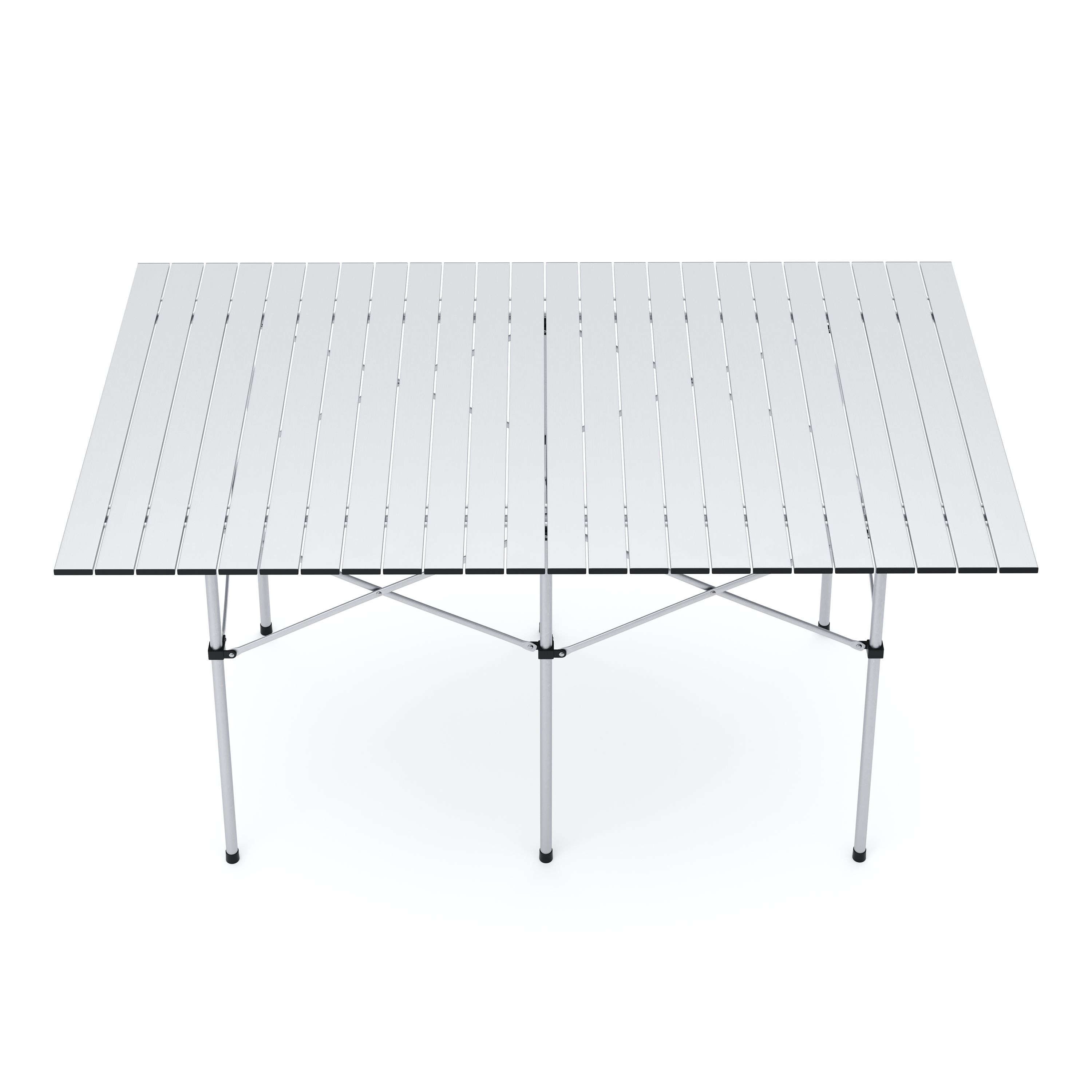 Campingtisch klappbar 140 x 70 cm silber
