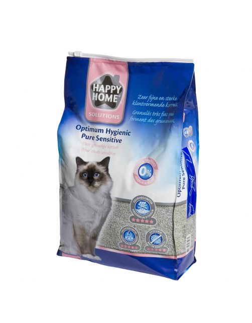 Happy Home Hygienic Pure Sensitive - Kattenbakvulling - 12 l