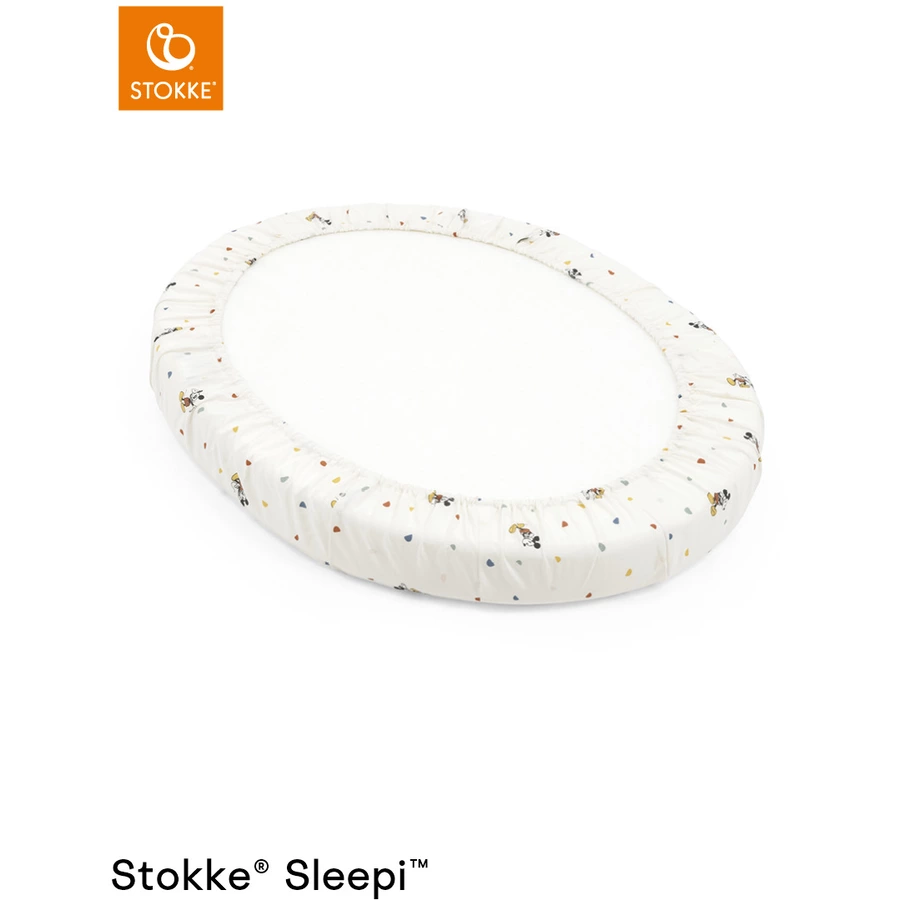 STOKKE® Sleepi™ Mini Spannbettlaken V3 Mickey Celebration