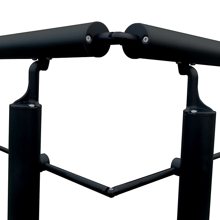 Kit d'angle de rampe d'escalier FORTIA noir