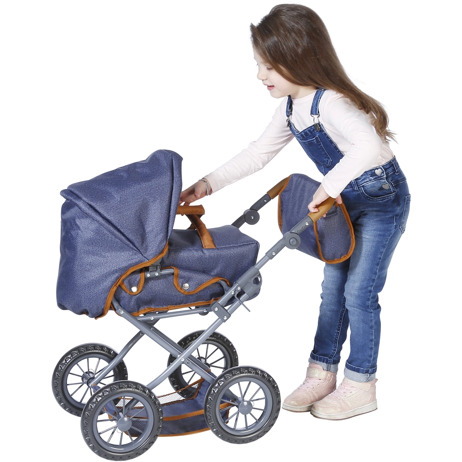 knorr toys® Puppenwagen Ruby - dark blue blau
