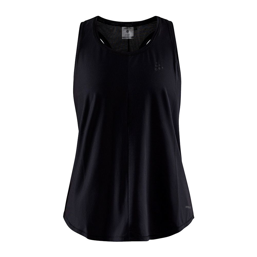 Craft CORE CHARGE RIB - Débardeur Femme black