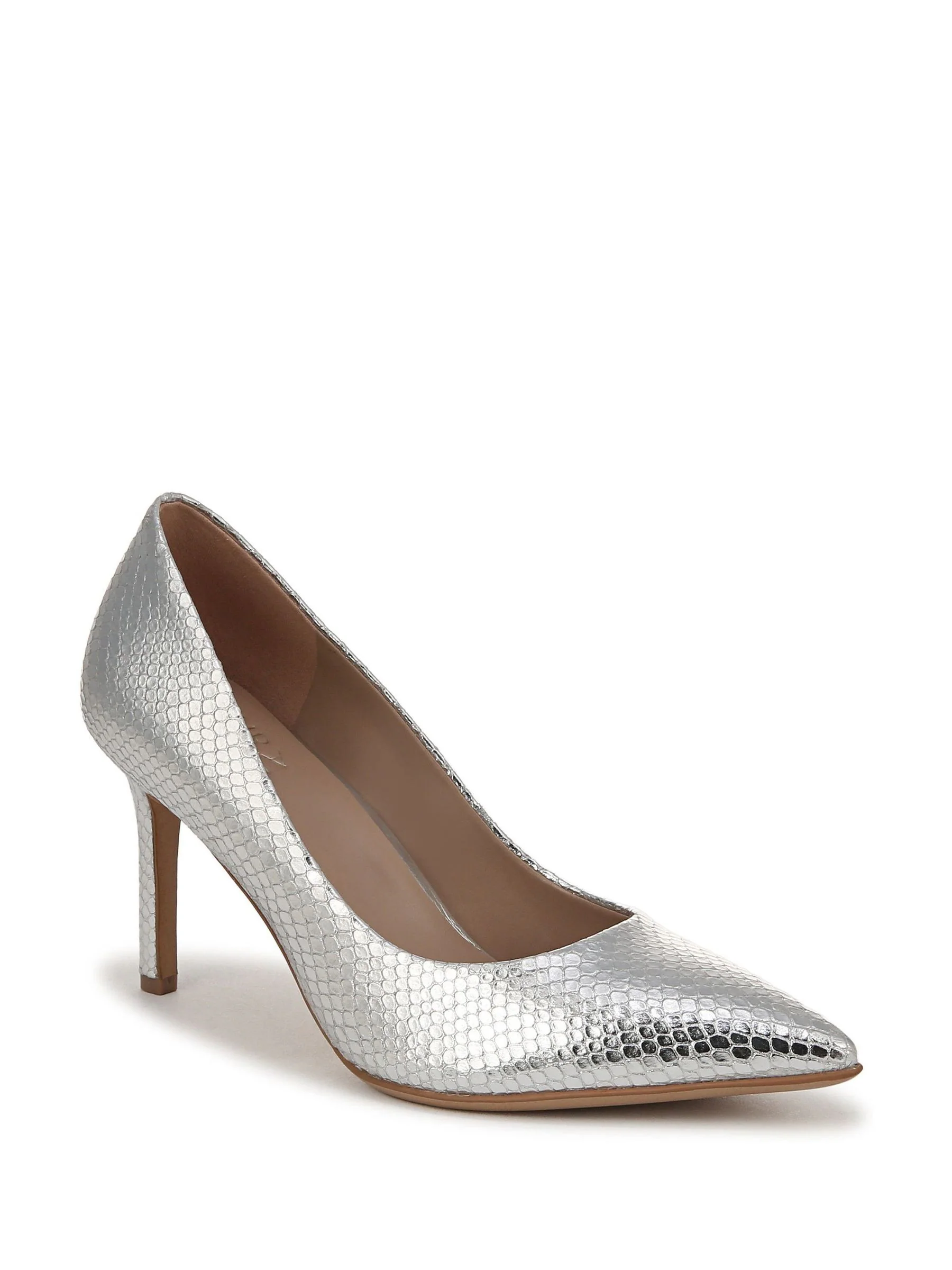 Zilver - Naturalizer Anna Wide Fit Stiletto Pointed Toe Shoes
