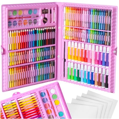 Malesett i etui 168 stk rosa
