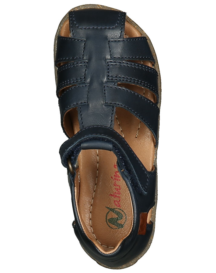 Leder-Sandalen SEE mit Zehenschutz in navy