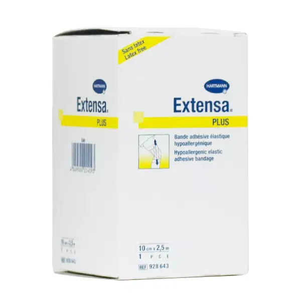 Fita adesiva elástica hipoalergênica Hartmann Extensa, 10 cm x 2,5 m
