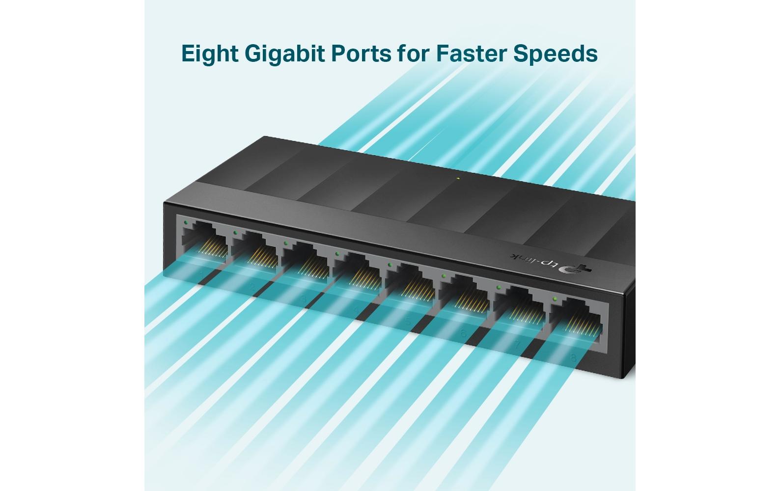 Switch LS1008G 8 Port8-Port Desktop Switch (10/100/1000Mbps)