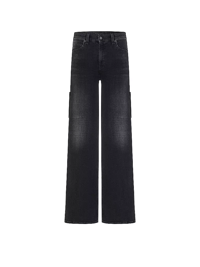 CAMBIO Jeans Flared Fit ALIA schwarz