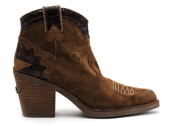 Nemonic boots bottine talons femme 2280 marron