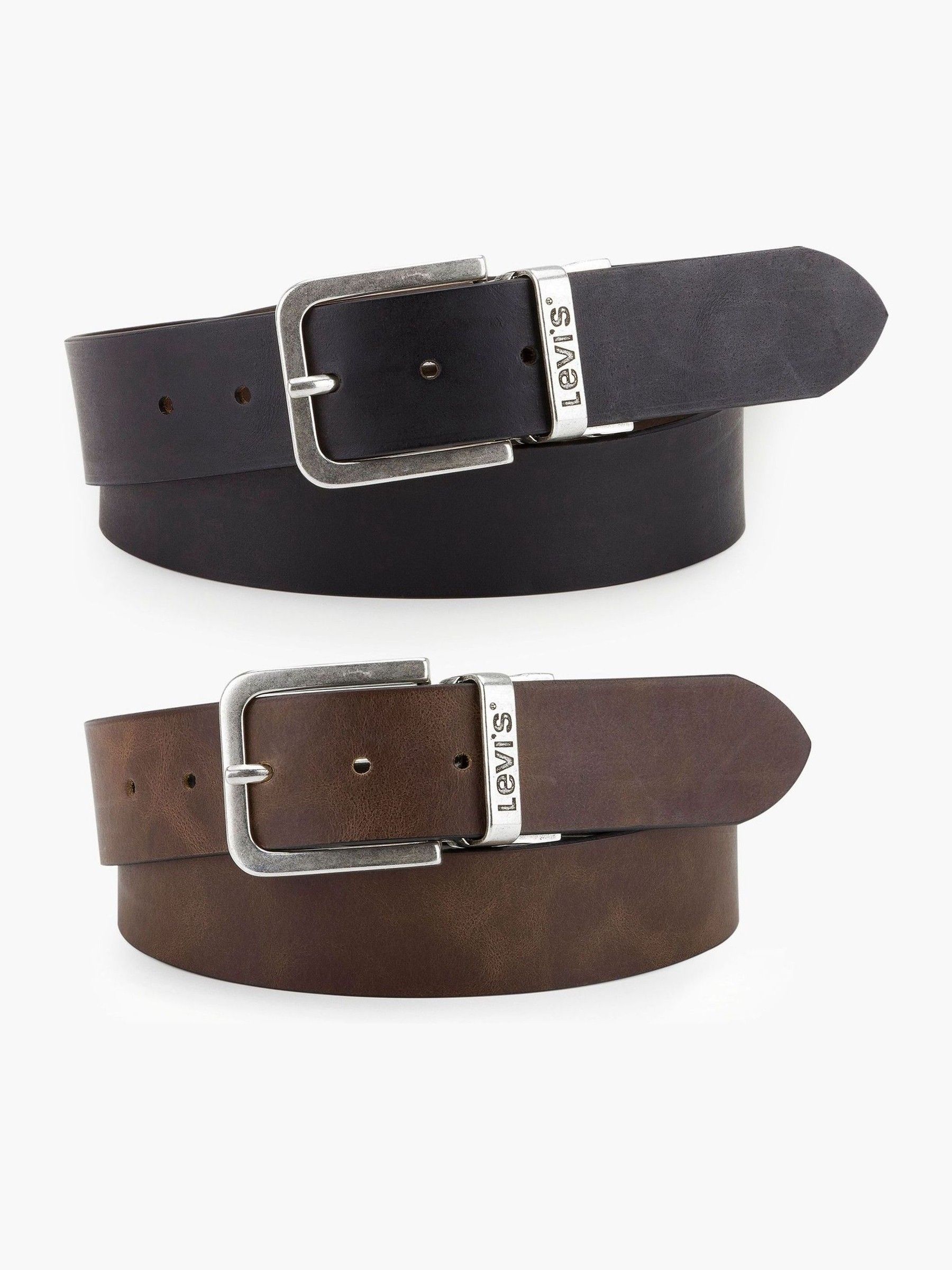 Bruin - Levi's® aan twee kanten draagbare riem