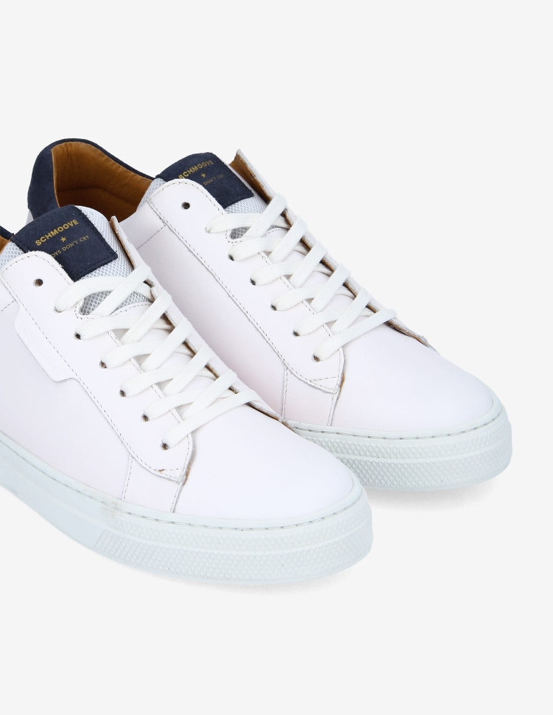 schmoove Baskets de ville Homme Spark Clay M Blanc Cuir