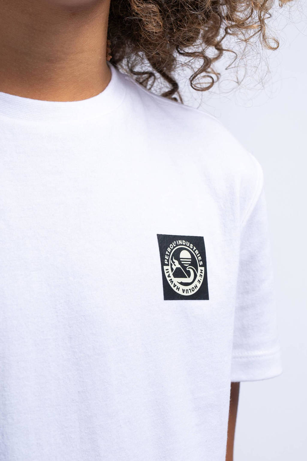 Petrol Industries T-shirt met logo wit