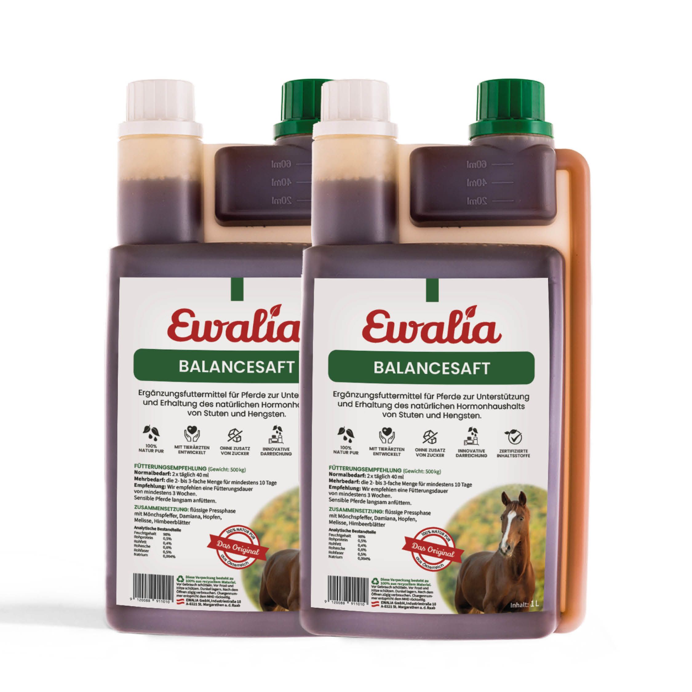 EWALIA Balancesaft für Pferde Doppelpack
