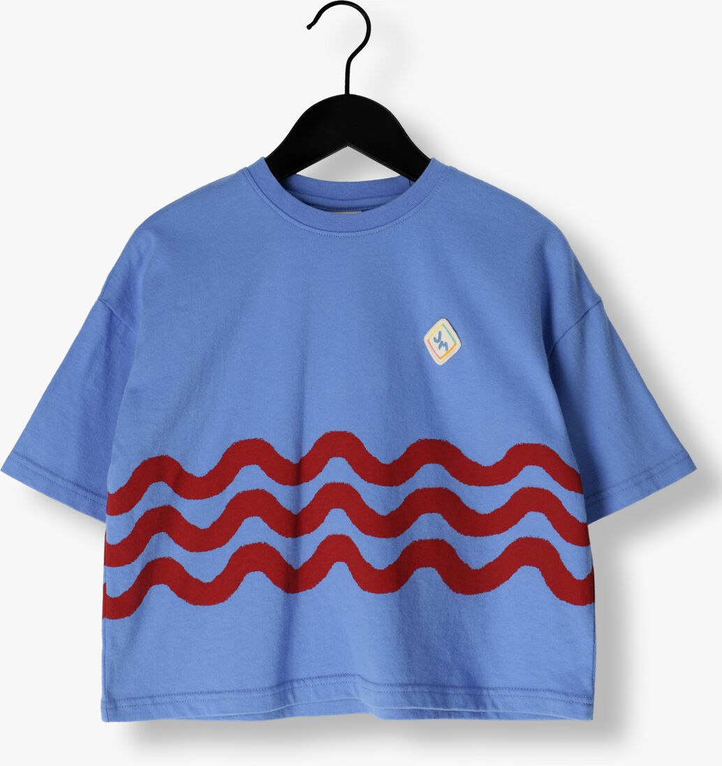 Jelly Mallow blauwe jelly mallow t-shirt wave t-shirt blue