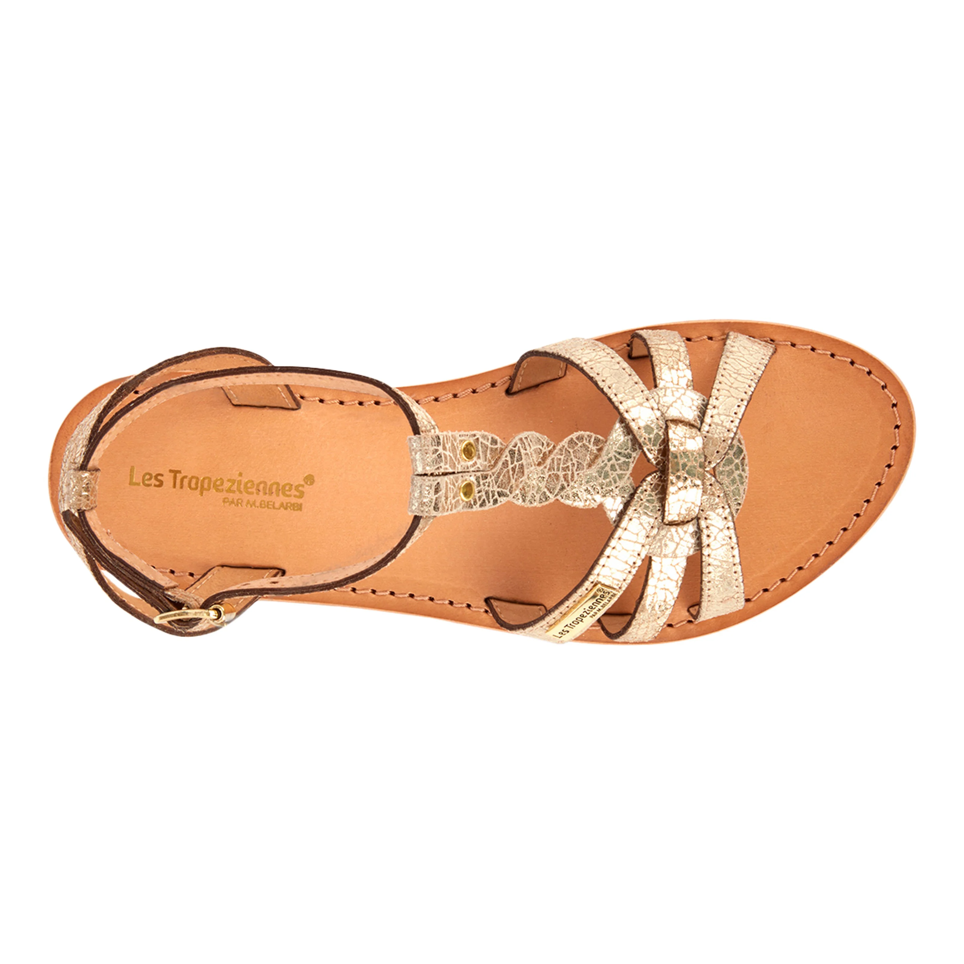 Sandales cuirhamsuni | Doré