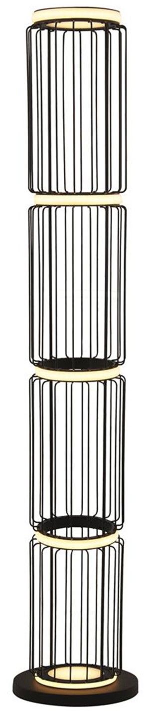 Vloerlamp EU54211-1BK Circolo Cage B22 x D22 cm