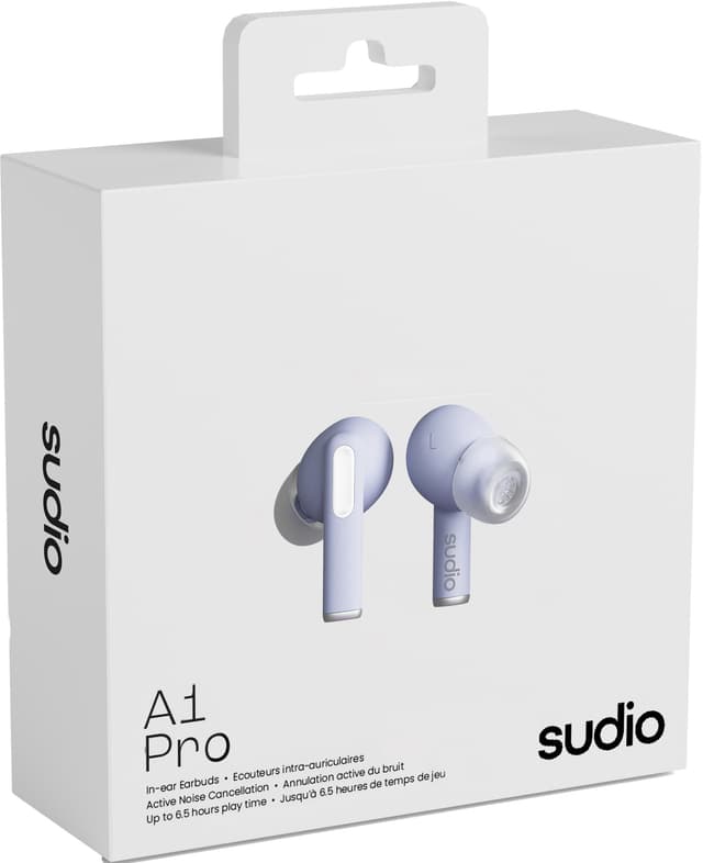 Sudio A1 Pro true wireless in-ear høretelefoner (lilla)
