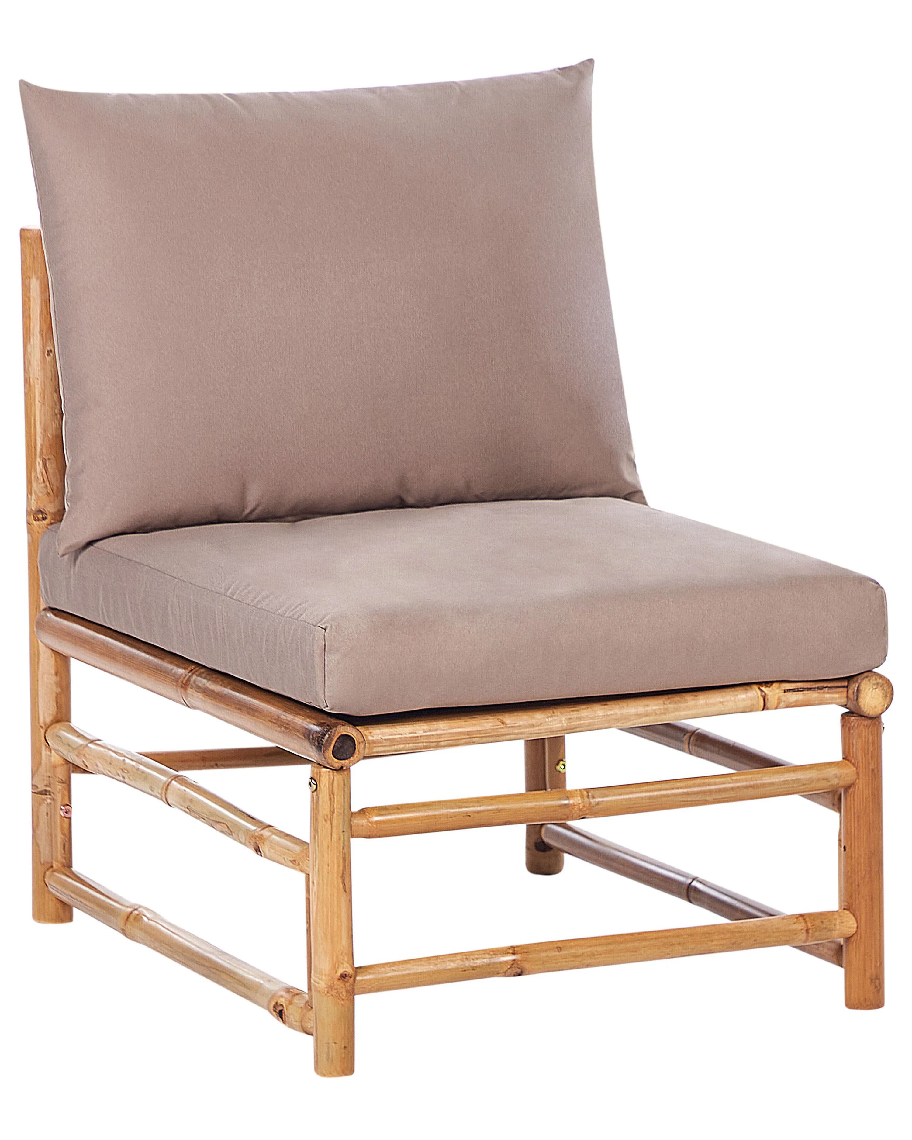 Tuin 1-persoons zitmodule CERRETO Bamboehout Taupe
