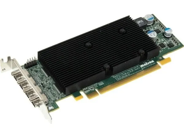 Matrox M9148 - Grafikkort - M9148 - 1 GB - PCIe x16 lavprofil - 4 x Mini DisplayPort