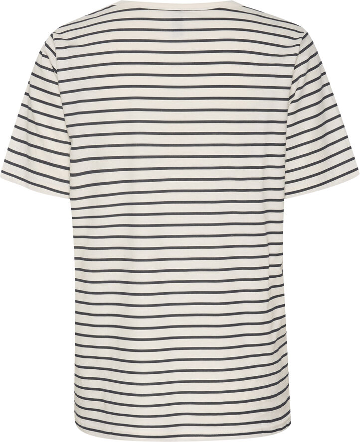 Culture CUdeia Oneck Tshirt White/salute stripe