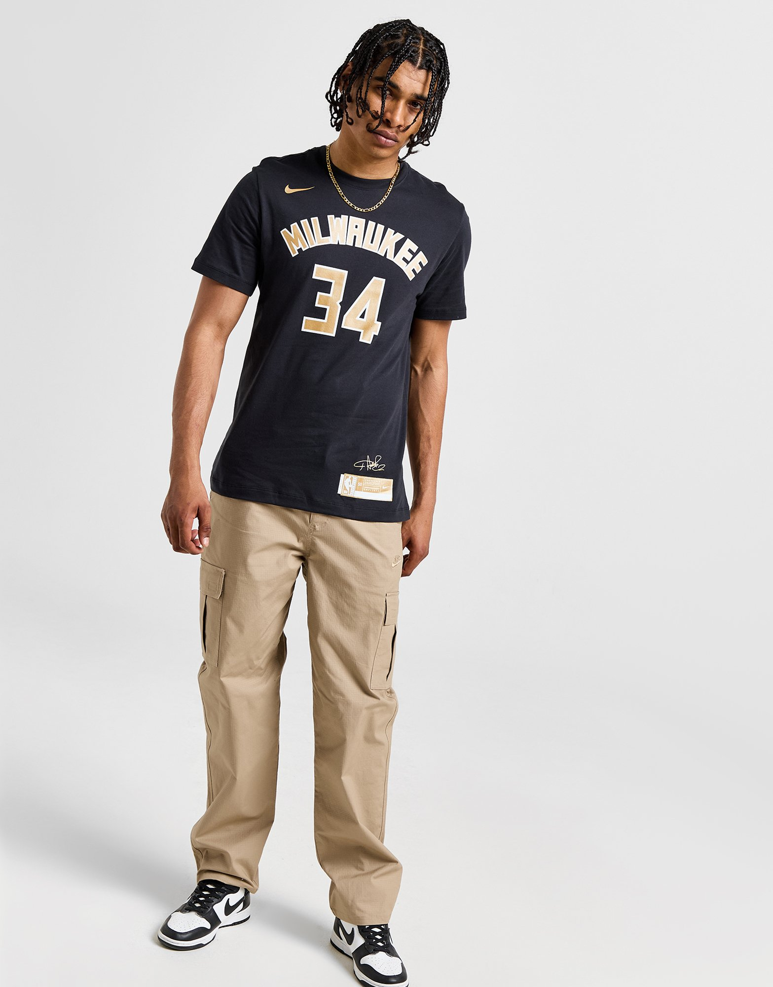 Nike T-shirt NBA Milwaukee Bucks Antetokounmpo #34 Homme