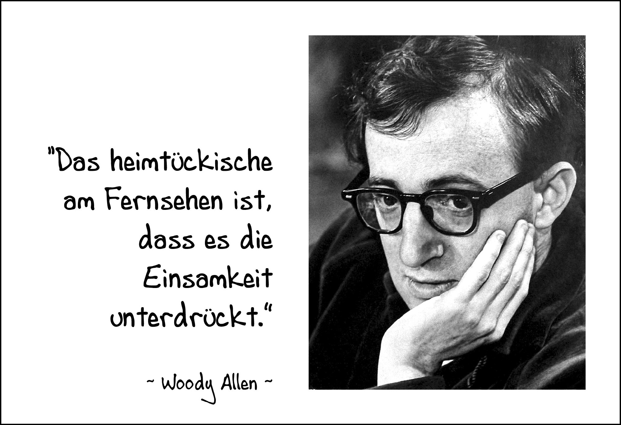 Postkarte 'Das heimtückische am Fernsehen' günstig bestellen