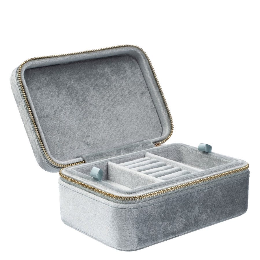 DARK Velvet Jewellery Box Sparkled Teal