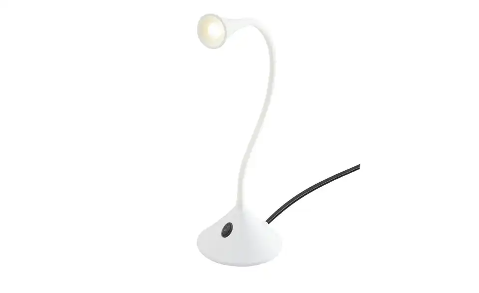 LED Tischleuchte, 1-flammig lackiert, Weiß