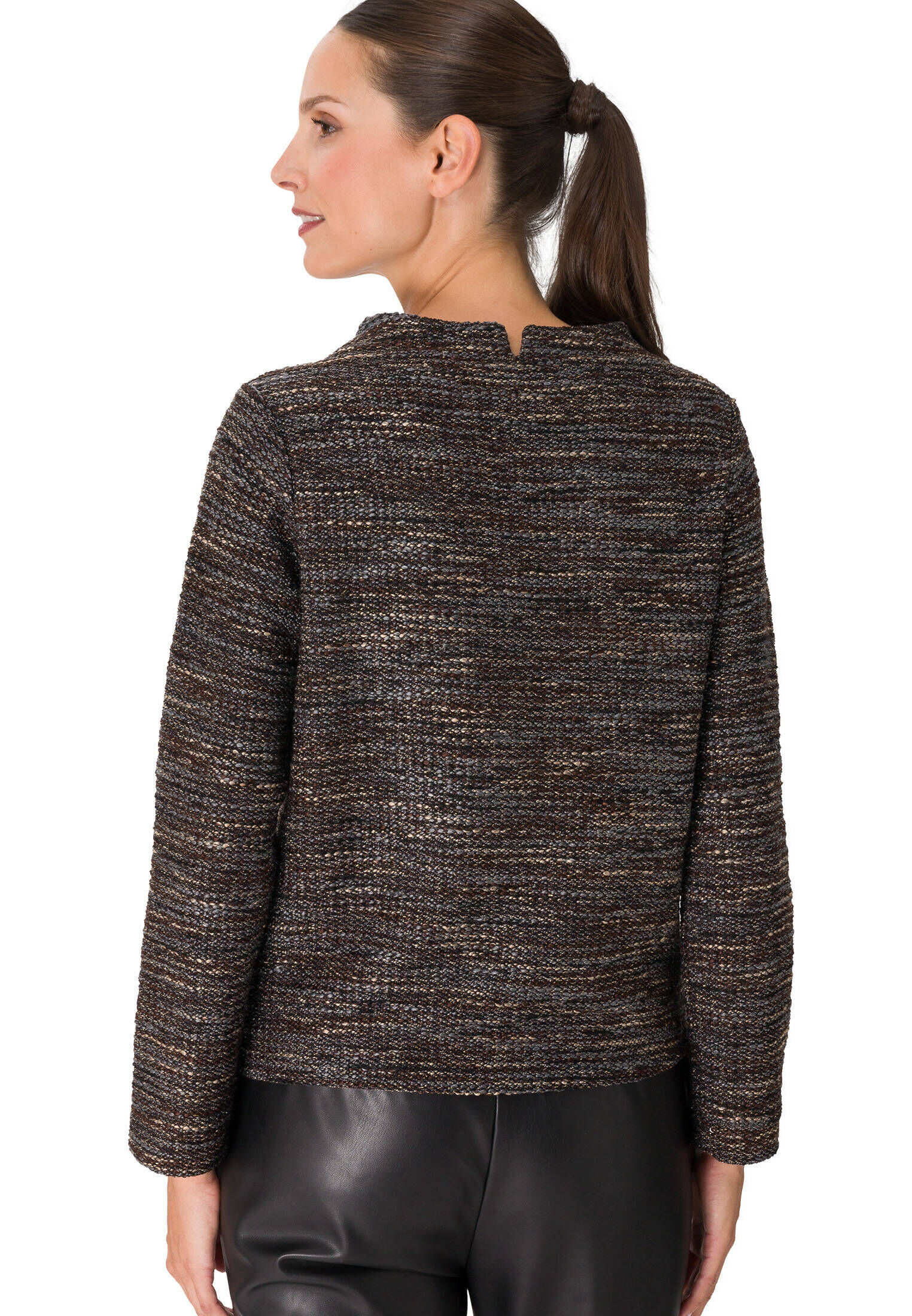 zero| Damen Sweatshirt mit Glitzerfaden