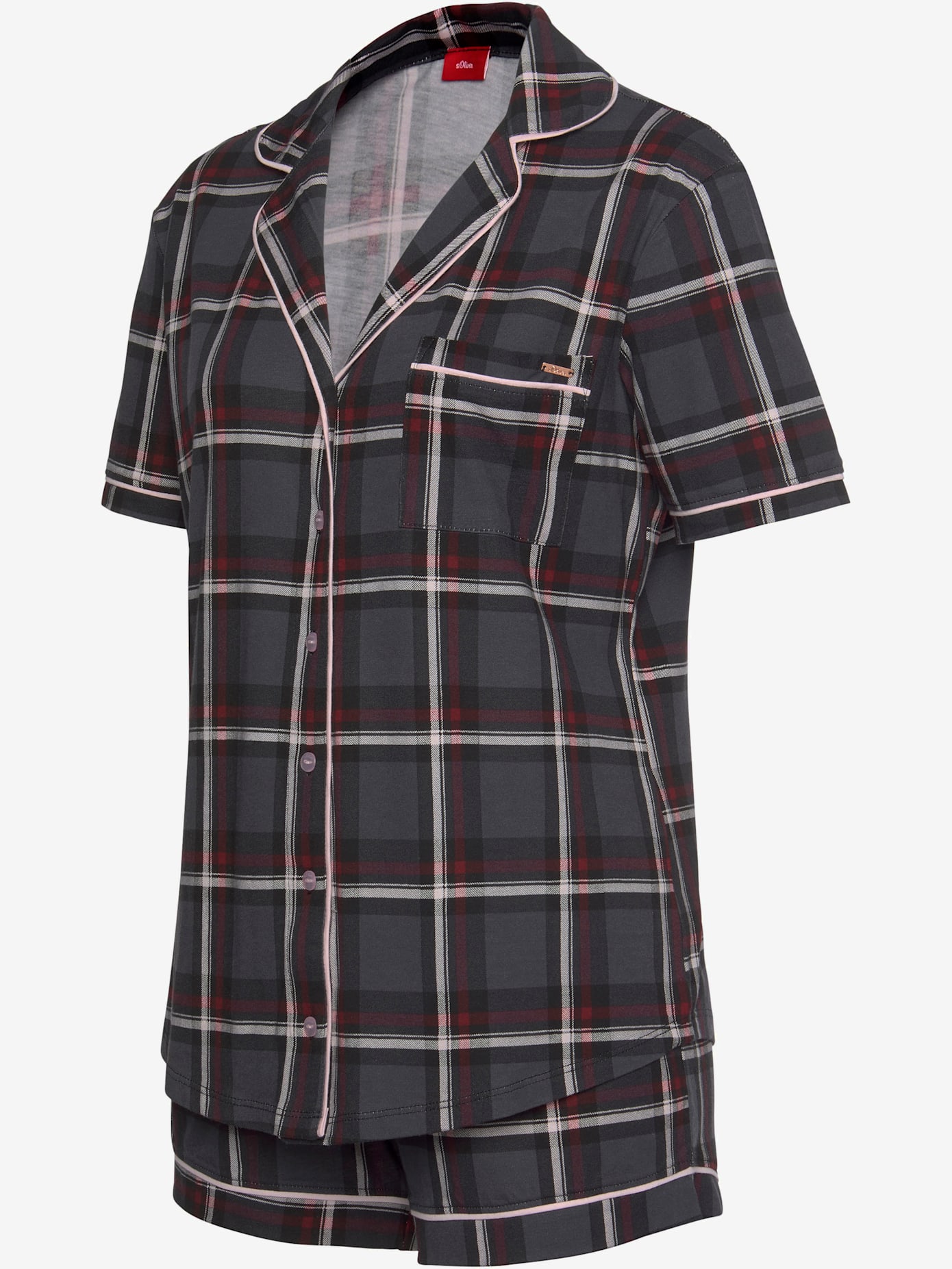Élégant pyjama court avec motif sur toute la surface