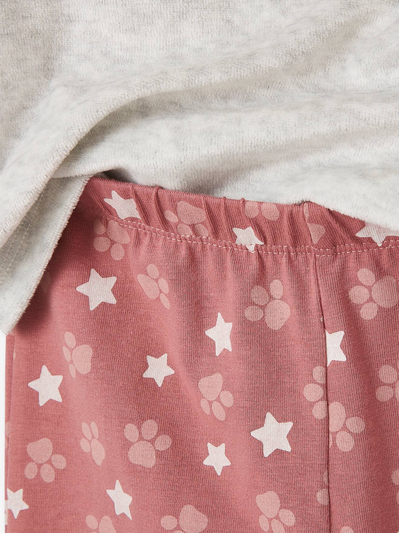 Pijama de veludo cinza claro com estampa da Patrulha Canina®