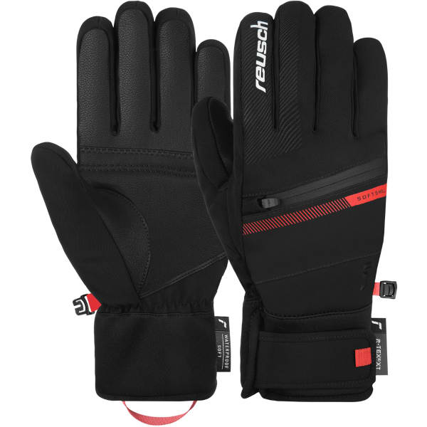 Gant de ski REUSCH STEVE R-TEX XT BLACK / FLUO RED