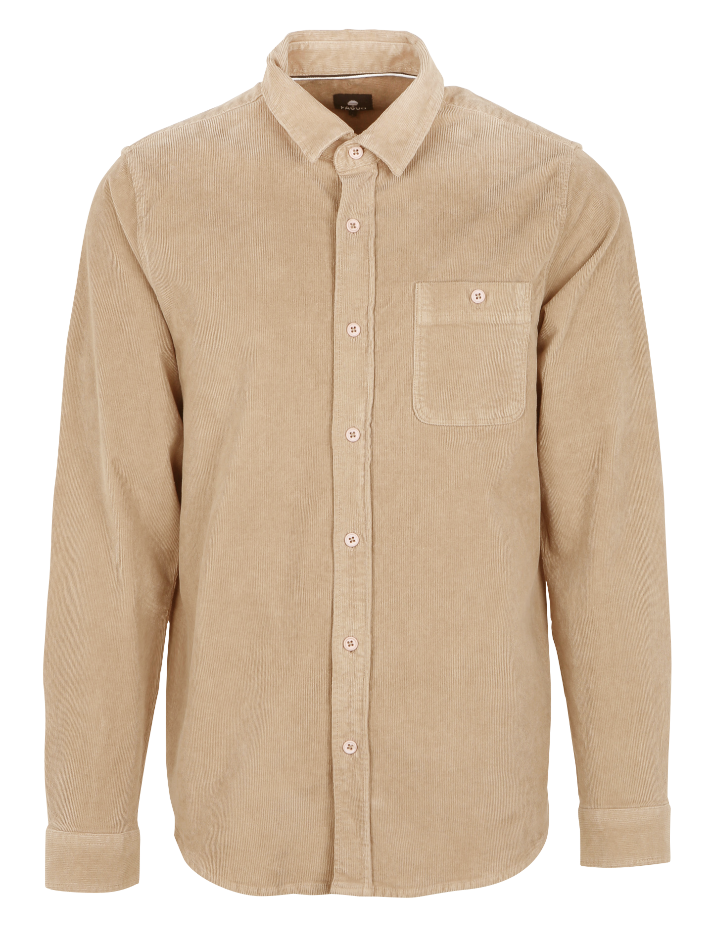 ONCA - Chemise col classique en velours côtelé | Beige