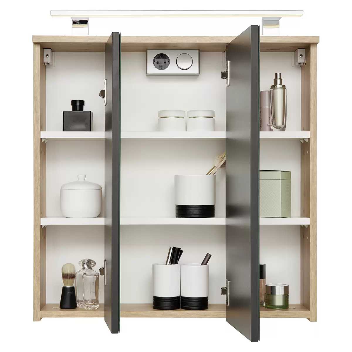 Spiegelschrank Giga SPS Artisan Eiche,anthrazit