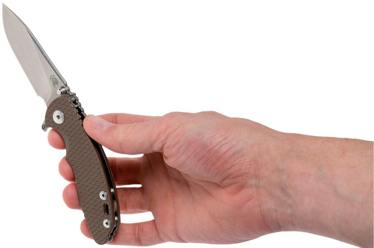 Rick Hinderer XM18 3” Skinny Slicer Linerlock, Flat Dark Earth G10 zakmes