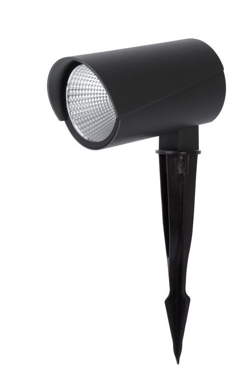 Lucide Manal spot met grondvoet LED buiten IP65 zwart