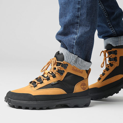 Boots Converge Mid A652D Wheat Black Nubuck