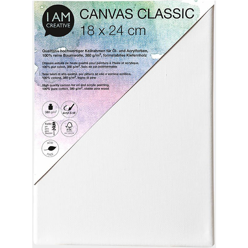 I AM CREATIVE Classic Keilrahmen, 18 x 24 cm