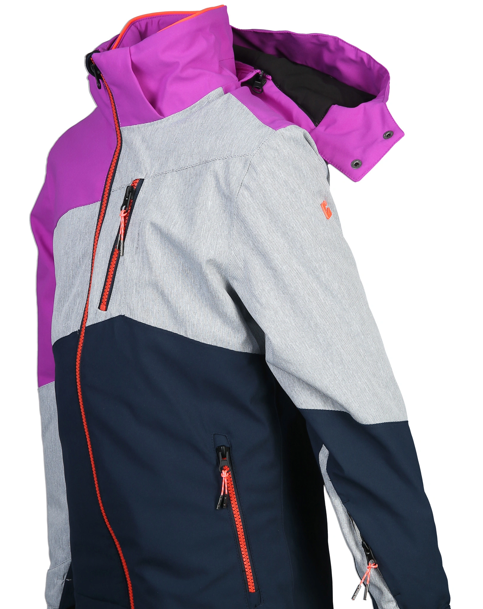 Winter-Funktionsjacke KSW 166 GRLS SKI in neon orchidee