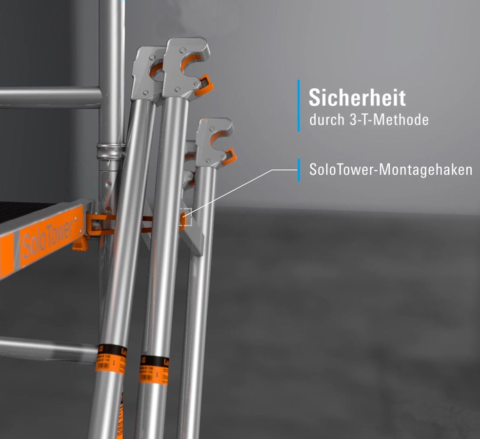 Layher SoloTower rolsteiger, 4,15m werkhoogte