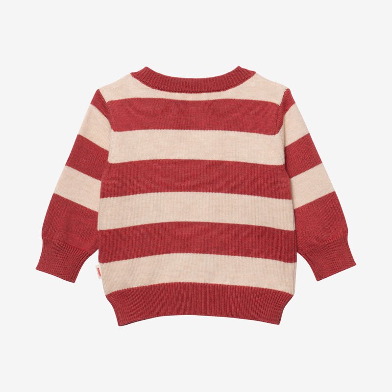 Pull bébé garçon rayures graphiques rouge Catimini Rouge